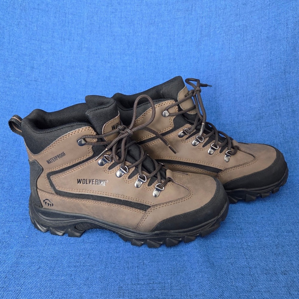 Wolverine Spencer 9.5 M Waterproof Brown Leather Hiking Boots Like New W05103